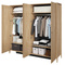 Garderobe 220 cm med spejl COZY