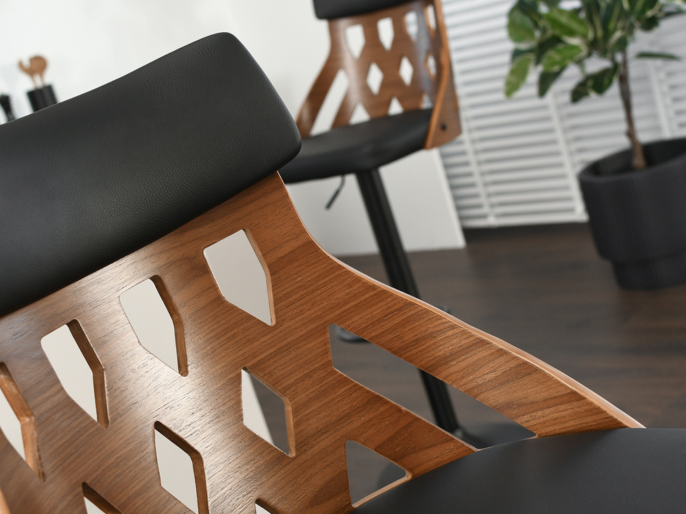 Hocker sort/valnød sort ben ROTTO valnød