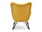 Lænestol gule sorte ben LAUREN