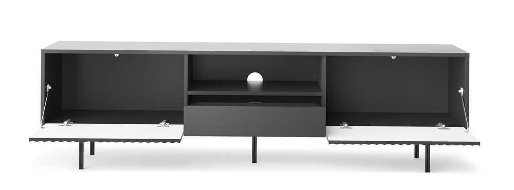 Sort tv-bord 180cm RAVEN