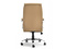 Kontorlænestol med beige kromben LUKS