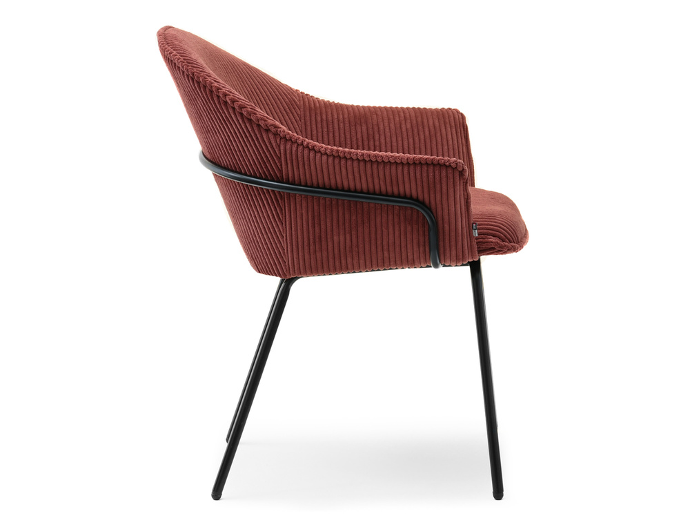 Kobberstol med sorte ben VIVIEN