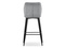 Hocker grå sorte ben GASPAR