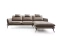 Brun hjørnesofa venstre PORTIMAO