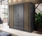 Grafit garderobe 200 cm Nelly 4D