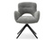 Kontorstol grå med sorte ben MILET