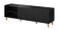 TV bænk sort med gulde ben 150 cm PAFOS