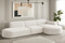 Hjørnesofa lys beige højre PARMA L