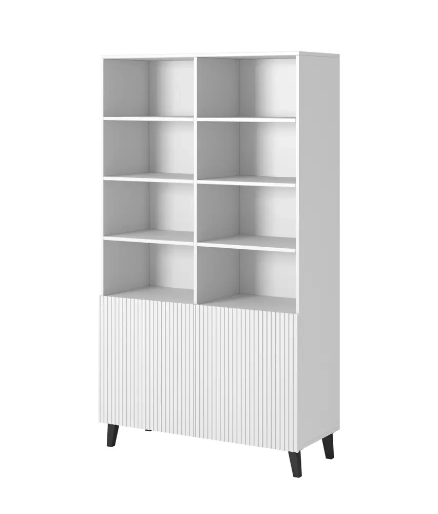 Bogreol 100cm hvid / sort PAFOS