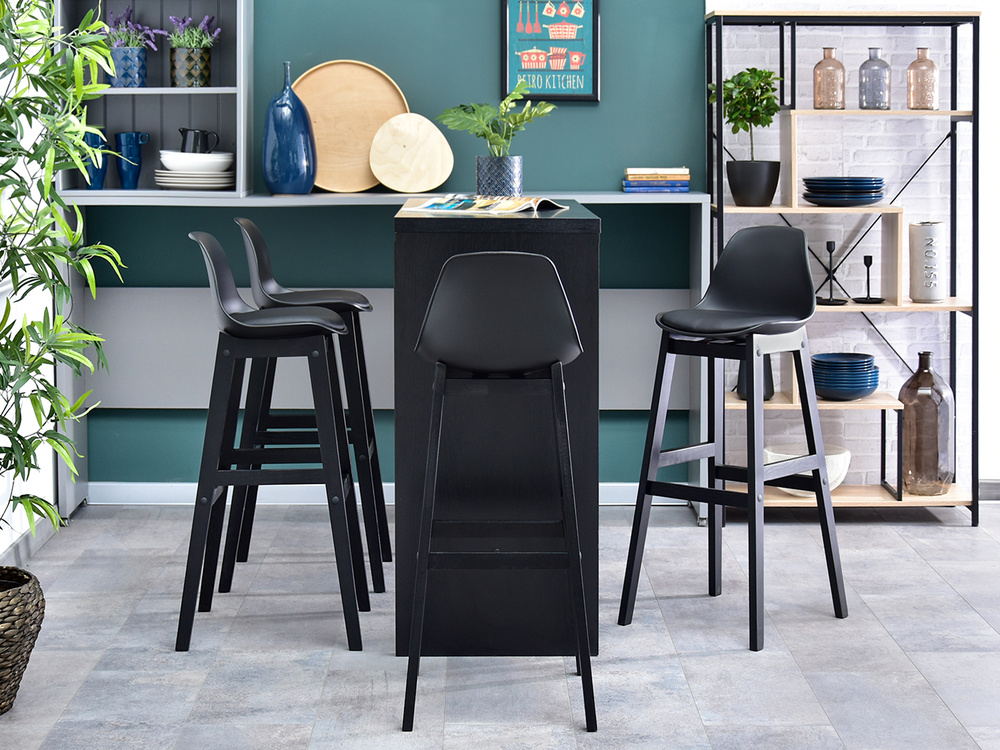 Hocker sort, sorte træben ELMO